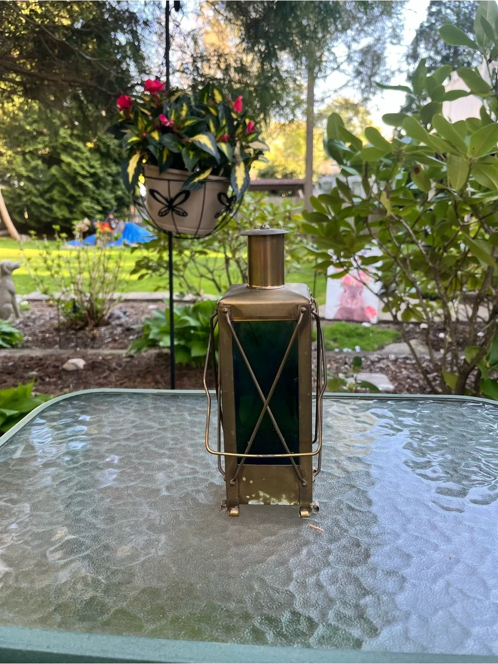 VTG Handarbete Sweden Music Box Lantern Liquor Bottle Decanter